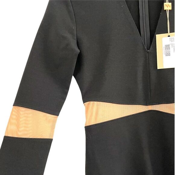 NWT Torn By Ronny Kobo Cut Out Body Con With Mesh - Picture 3 of 6